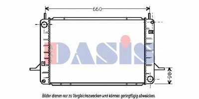AKS DASIS 091180n -  Радиатор, охлаждение двигателя
